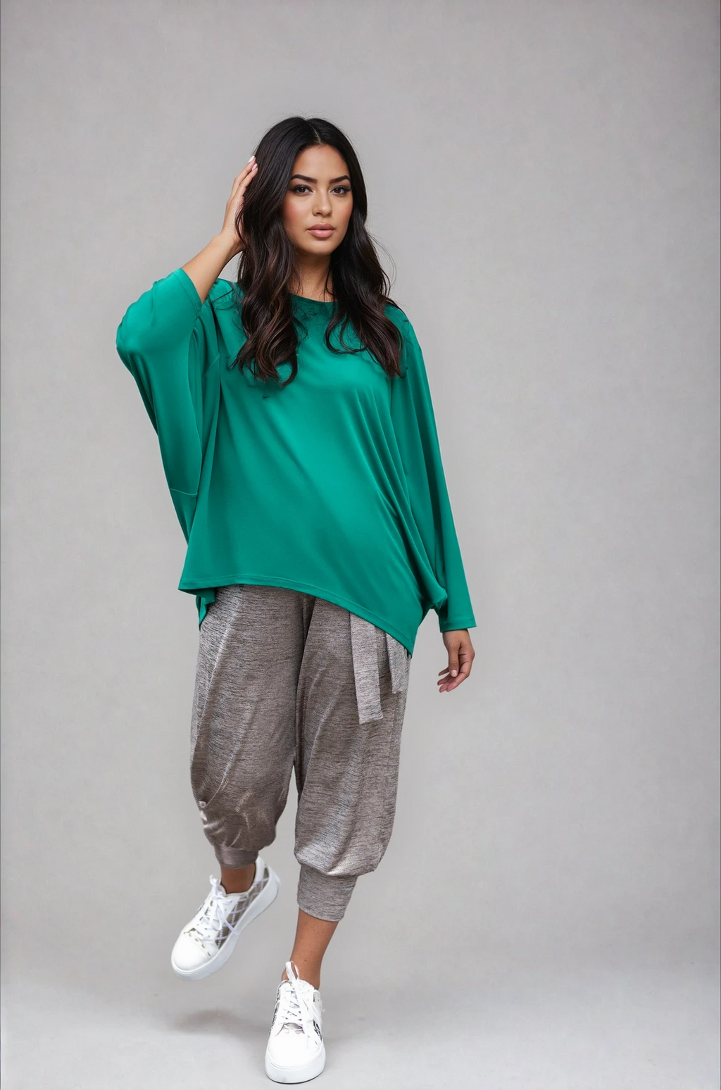 Dela Top in Green Alison Dominy Designs