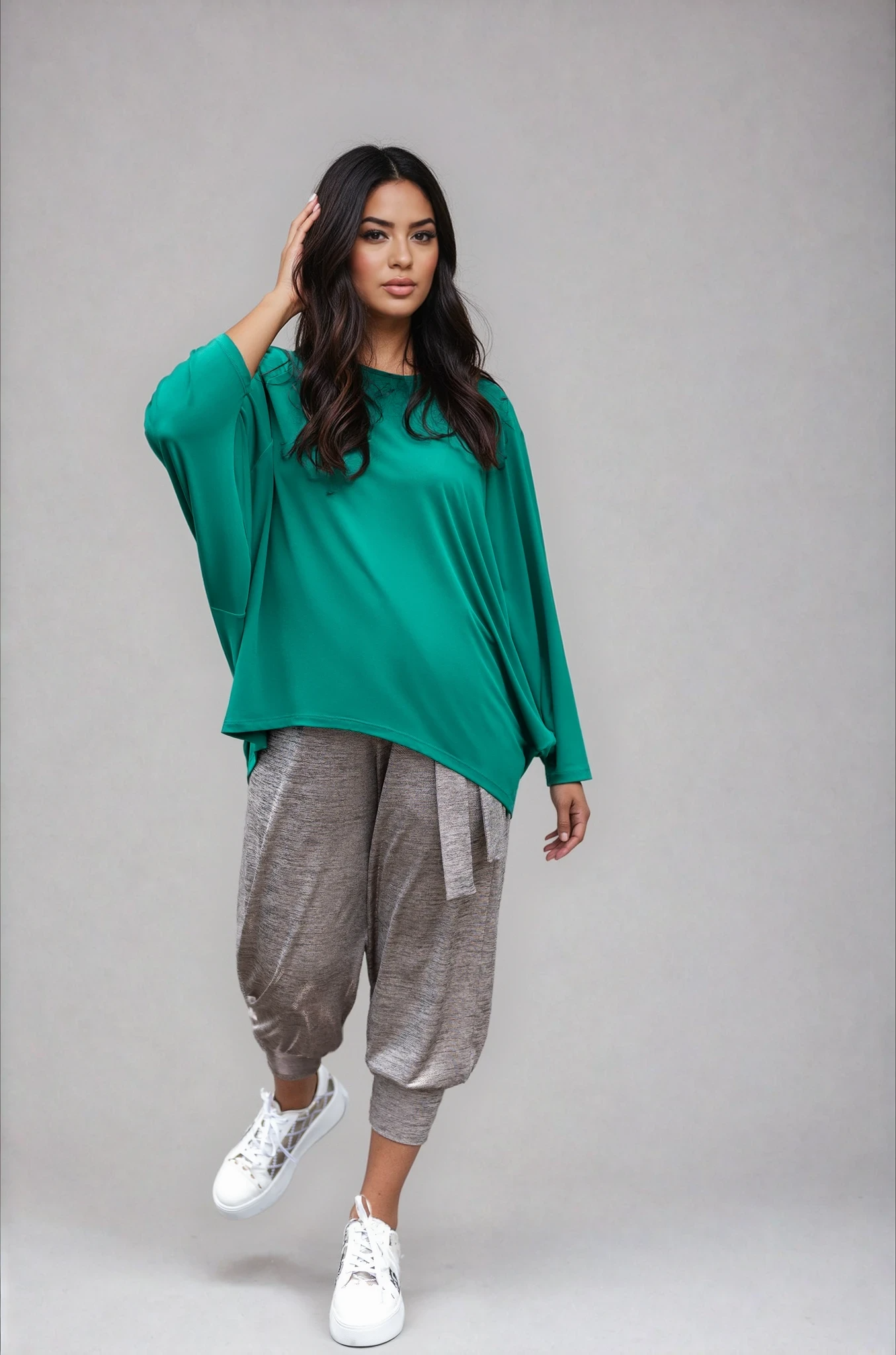 Dela Top in Green Alison Dominy Designs