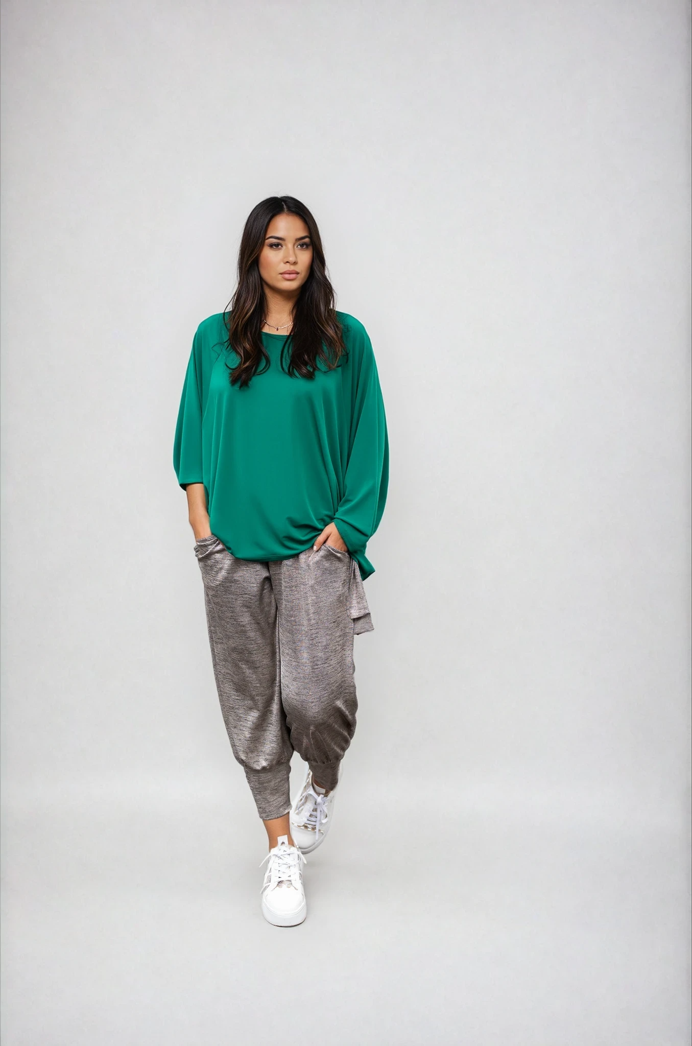 Dela Top in Green Alison Dominy Designs