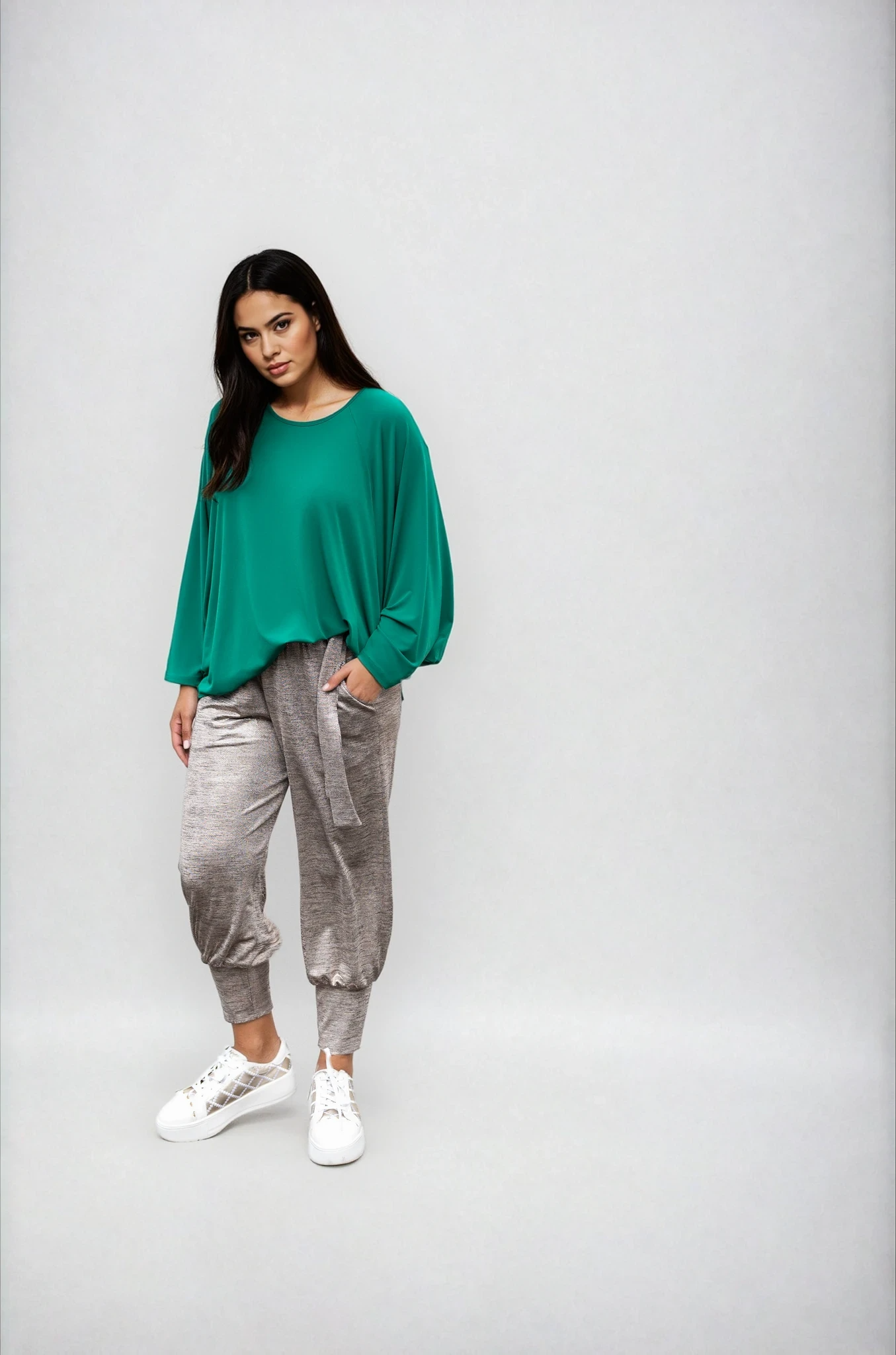 Dela Top in Green Alison Dominy Designs