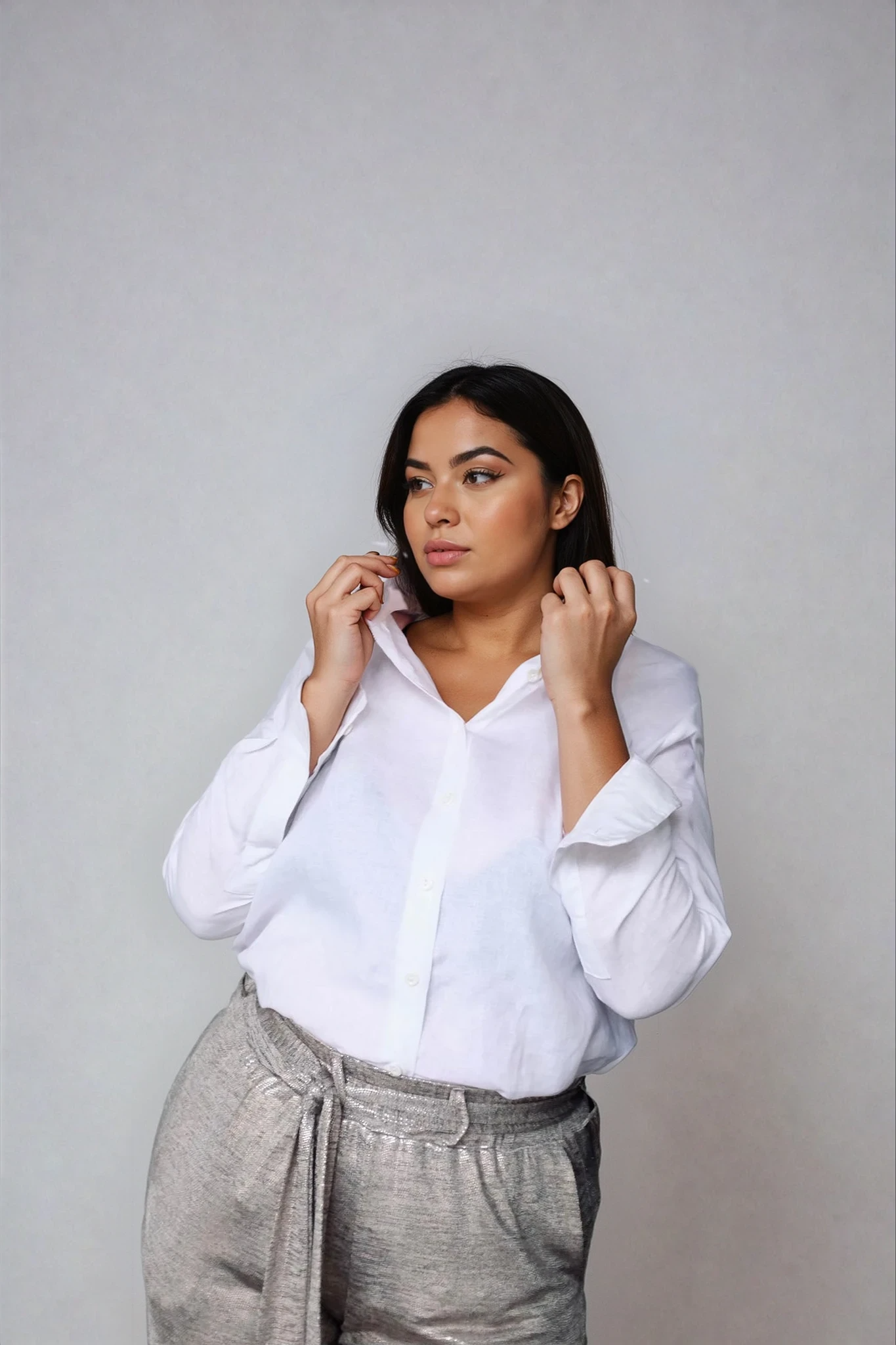 Cassie Shirt in Linen White Alison Dominy Designs