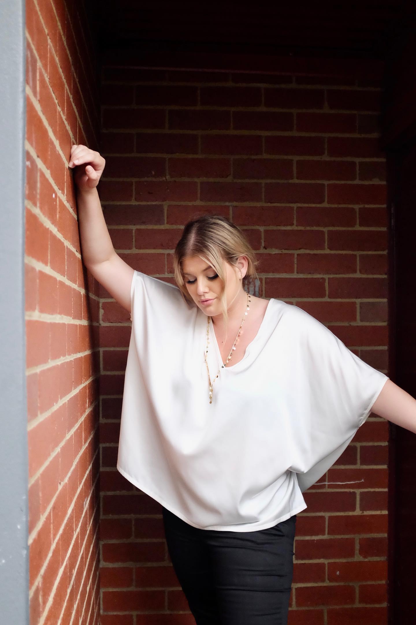 Marlo Top in White Alison Dominy Designs