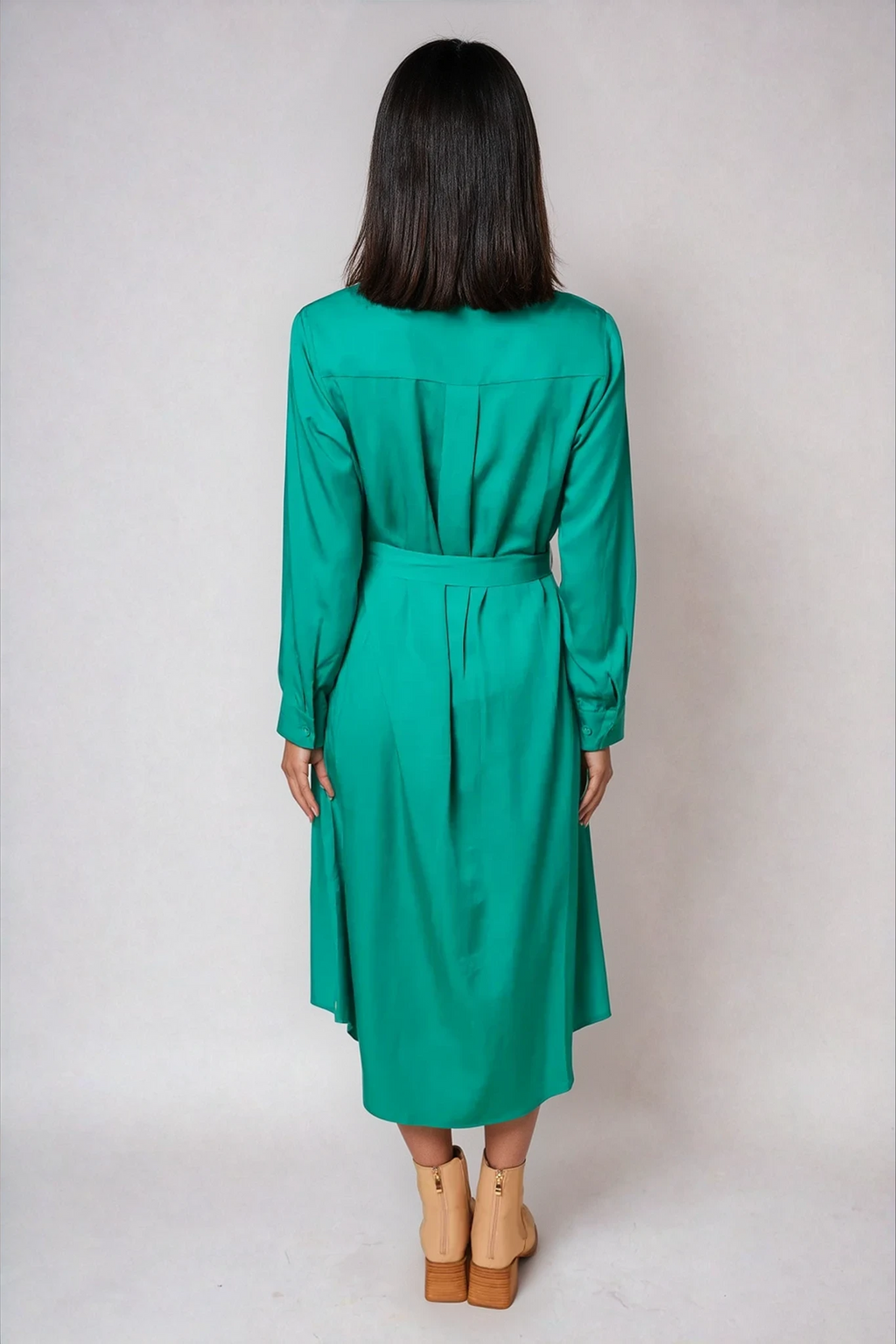 Livvy Tencel Shirt Dress in Maldives Alison Dominy Designs