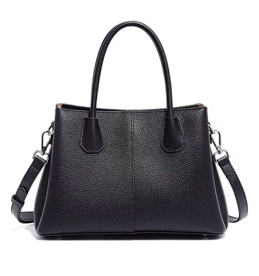 Cartia Black Crossbody Bag in 100% Genuine Leather