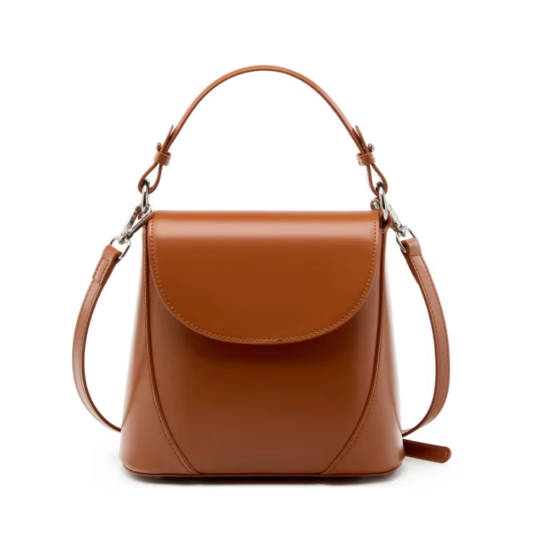 Bell Tan Genuine Leather Bag Alison Dominy Designs