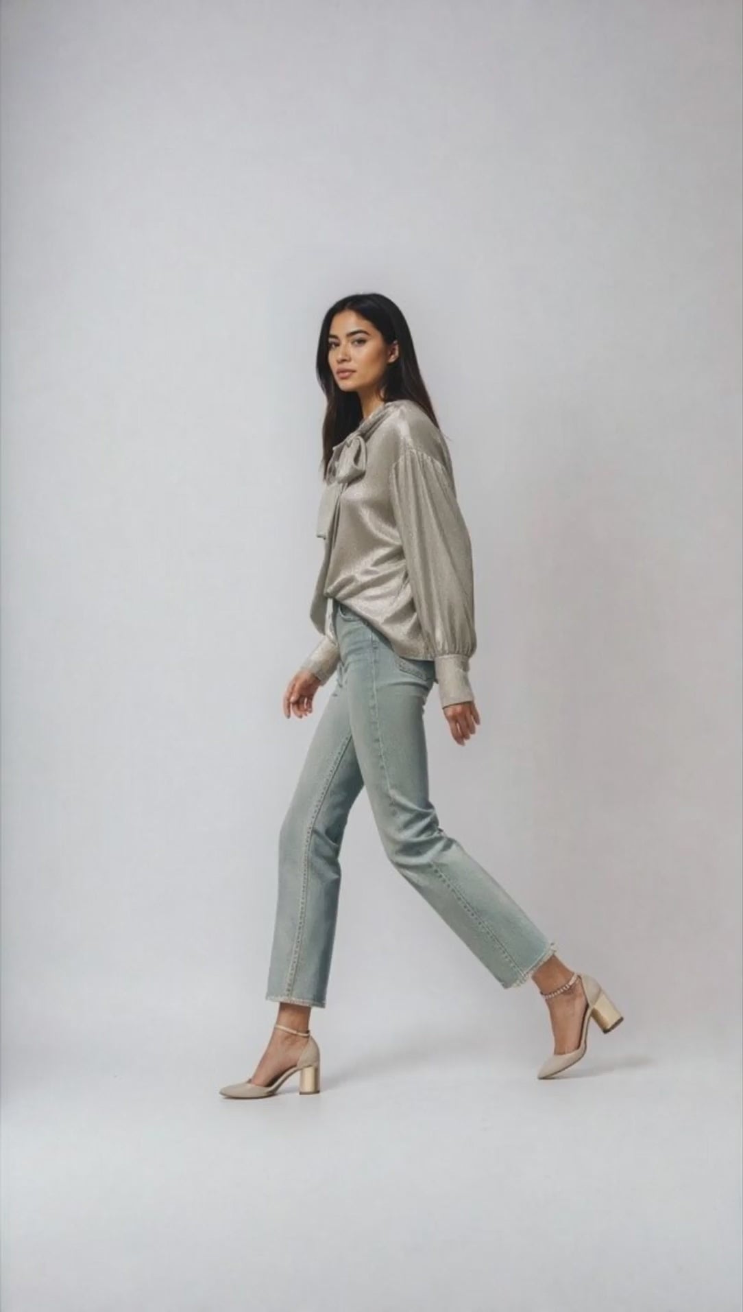Martine Blouse in Rose Gold