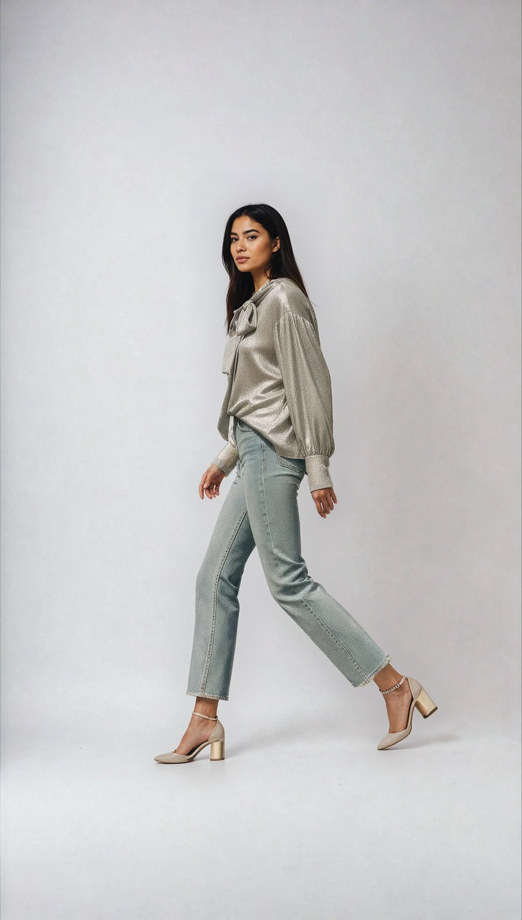 Martine Blouse in Rose Gold Alison Dominy Designs