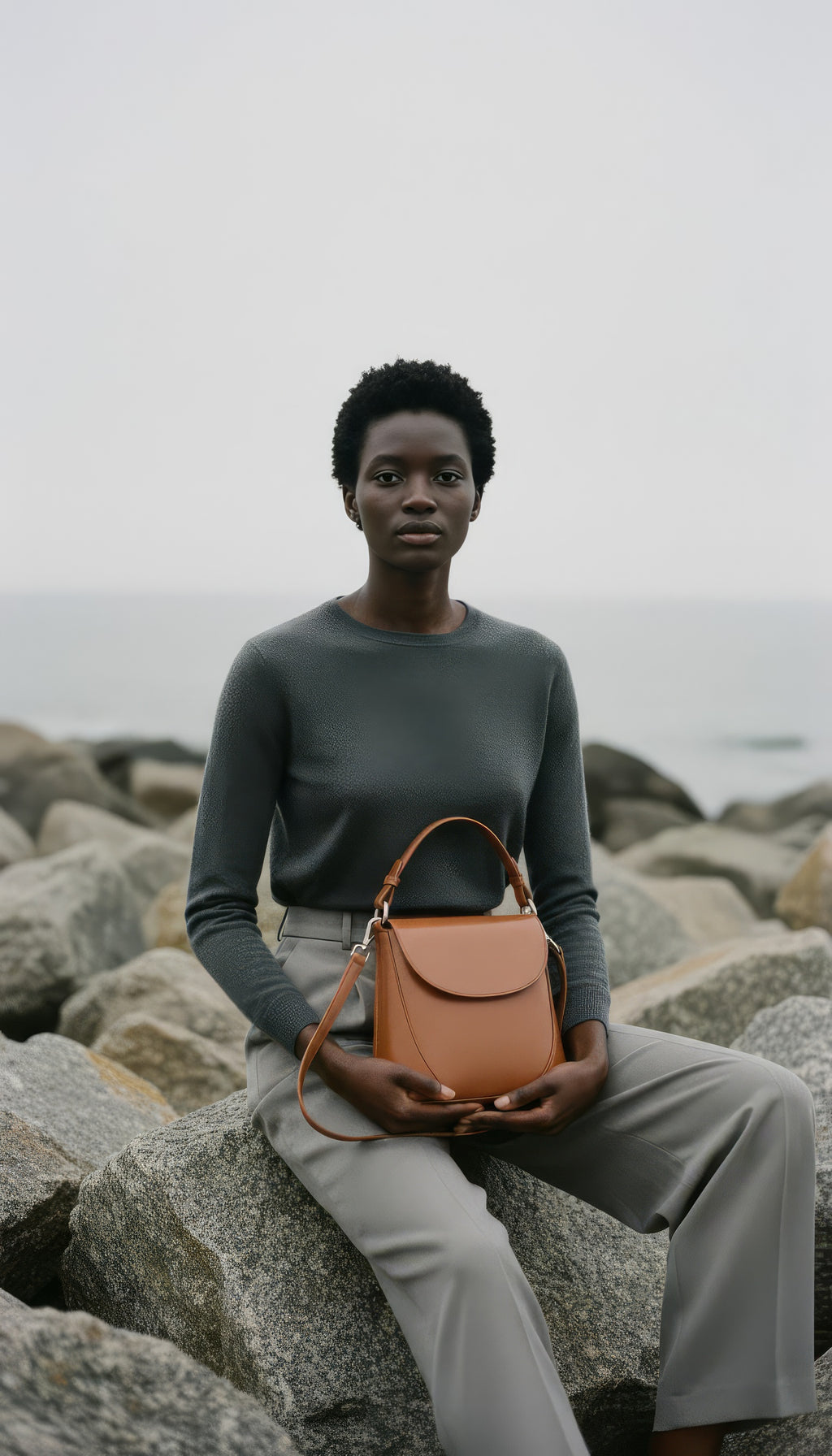 Bell Tan Genuine Leather Bag Alison Dominy Designs
