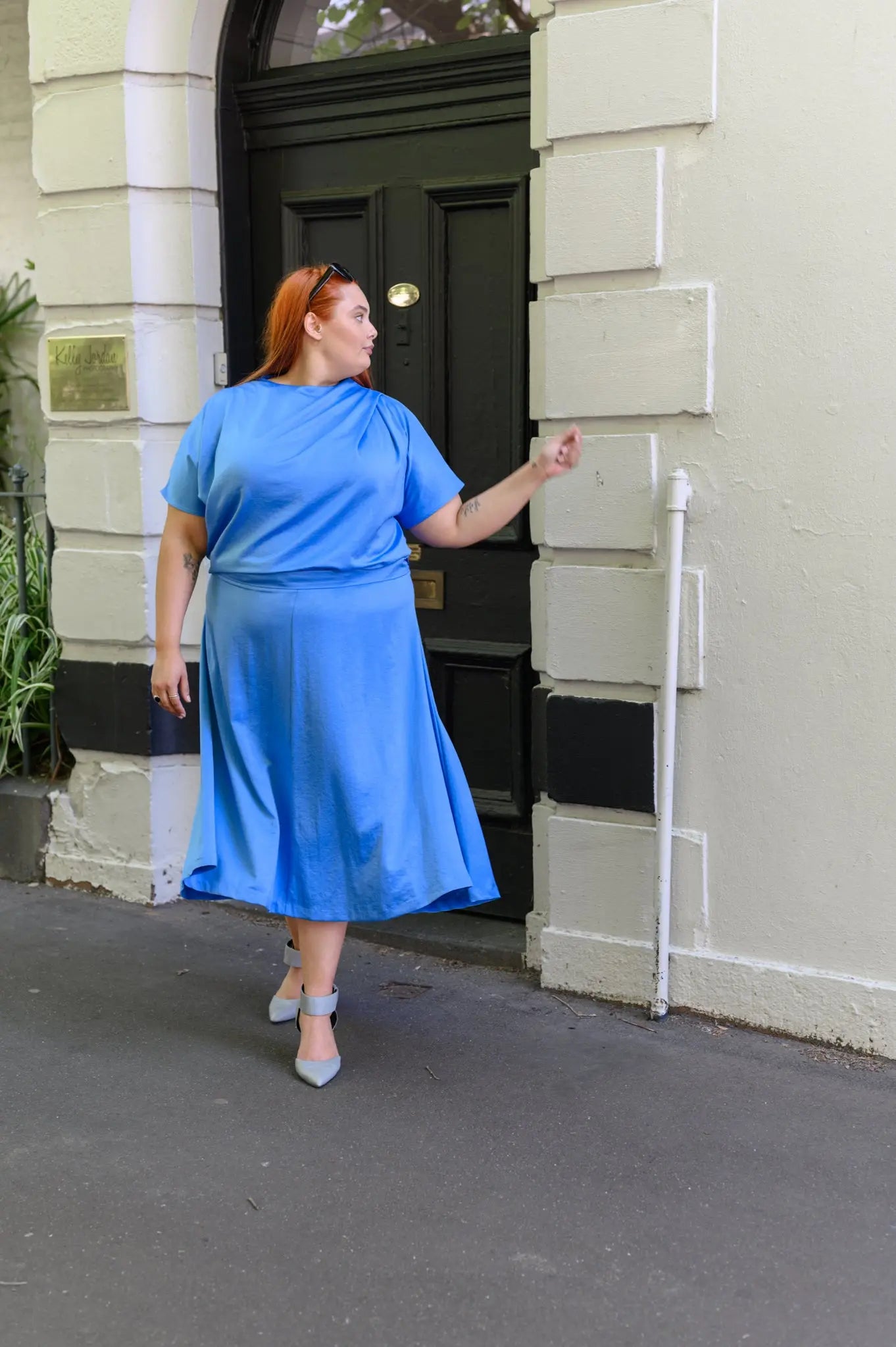 Izzy Skirt in Blue Alison Dominy Designs