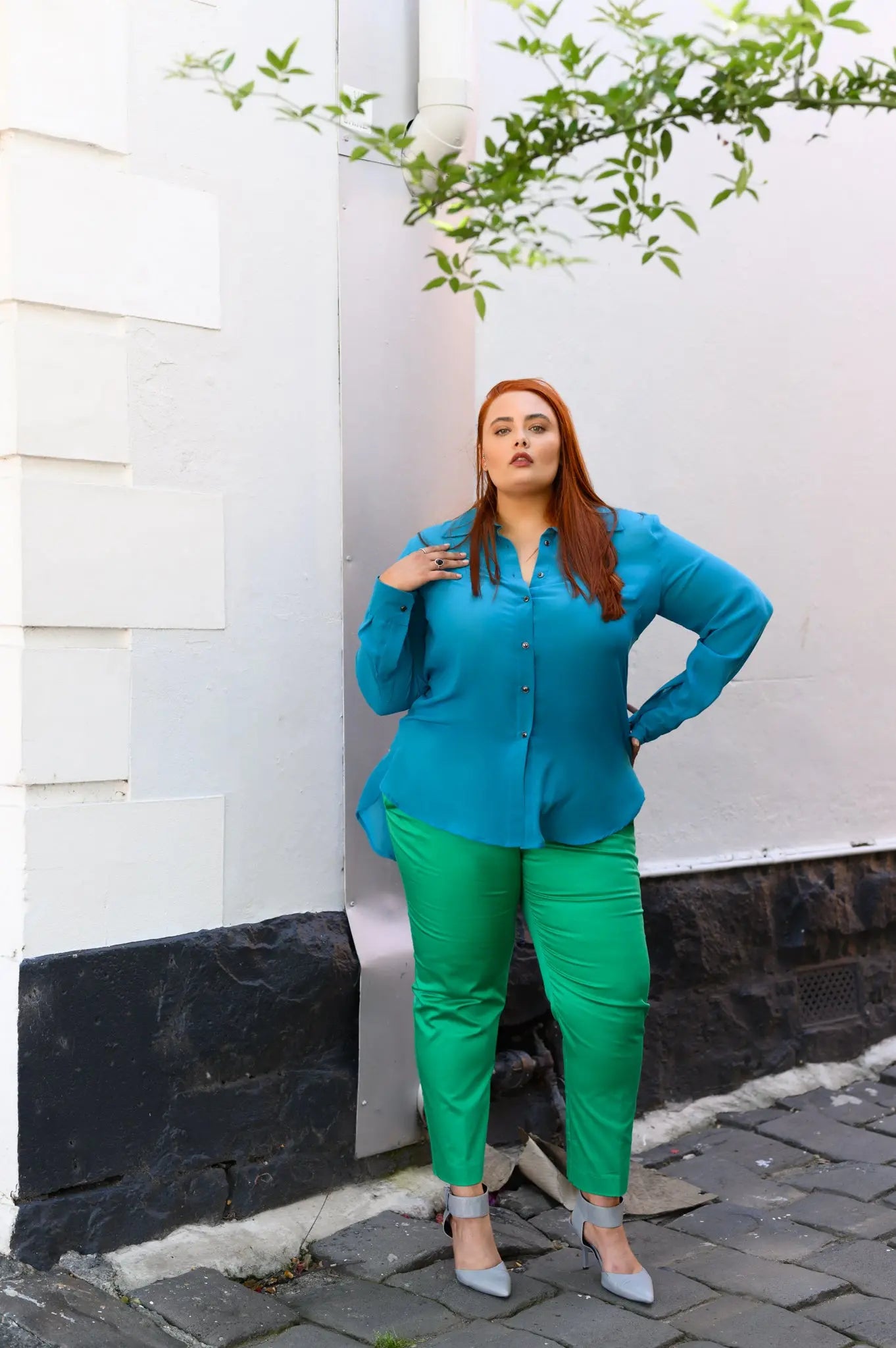 Emily Pant in Green Alison Dominy Designs