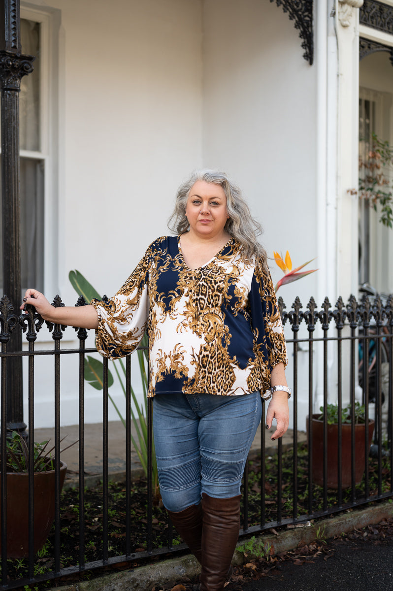 Tilda Blouse in Italy Alison Dominy Designs